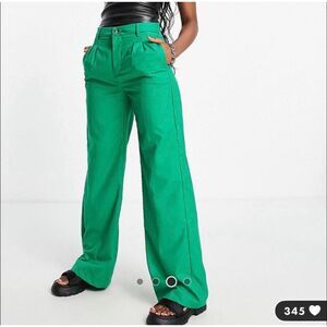 Bershka Wide Leg Trousers
